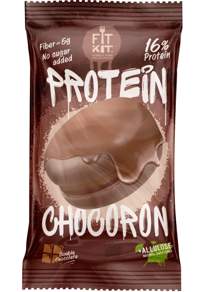 FIT KIT Десерт гл."ЧОКОРОН" со вкус.Двойной шоколад 30г(Protein Chocoron Double chocolate)