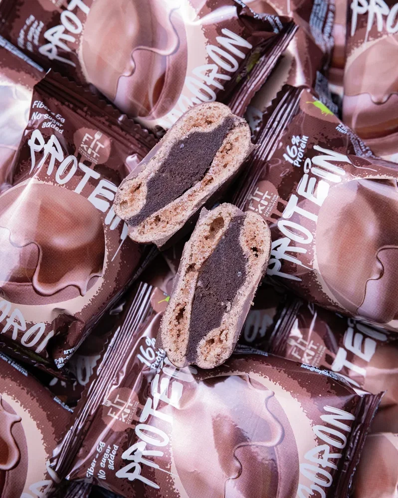 FIT KIT Десерт гл."ЧОКОРОН" со вкус.Двойной шоколад 30г(Protein Chocoron Double chocolate)
