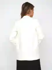 Белый пиджак удлиненный повседневный классический деловой стиль