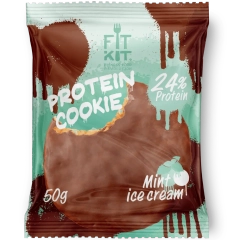 FIT KIT Десерт глаз."КУКИ" со вк.Мятное морож.50г(Protein Chocolate Cookie Mint ice cream)