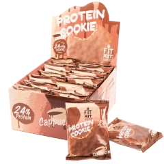 FIT KIT Десерт глазир."КУКИ" со вкусом Капучино 50г (Protein Chocolate Cookie Cappuccino)