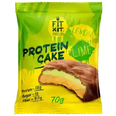 FIT KIT Десерт глазированный "КЕЙК" со вкусом Лимон-лайм 70г (Protein Cake Lemon lime)