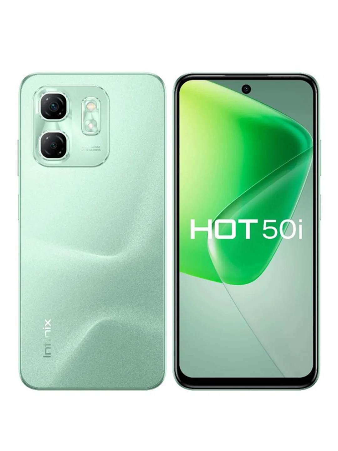 Зеленый смартфон Infinix HOT 50i 4+128GB