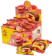 FIT KIT Дес.гл.«ДОНАТ-КЕЙК» со вк."Клубн.-банан"100г(Donut Protein Cake Strawberry-banana)