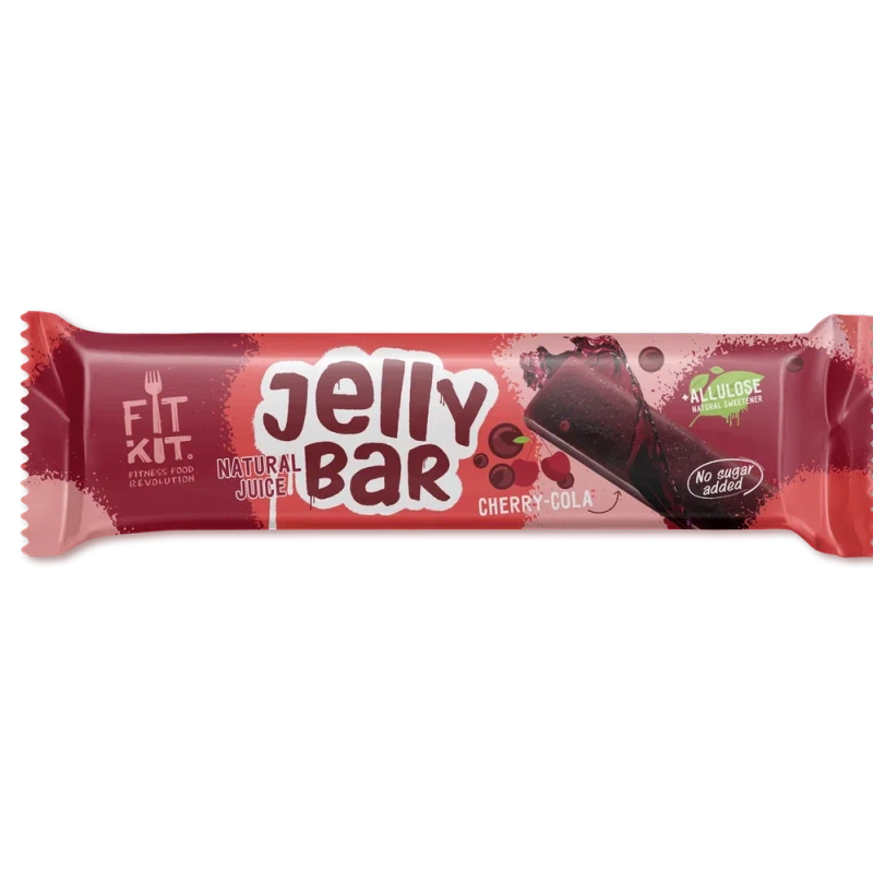 FIT KIT Десерт «Джелли» со вкусом "Вишня-кола" 23г (JELLY BAR Cherri-cola)
