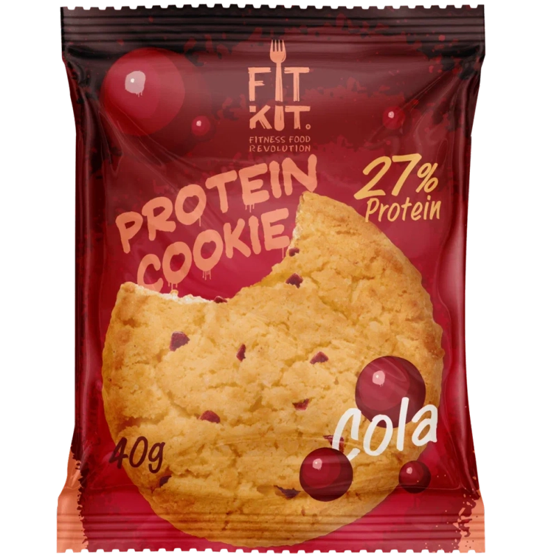 FIT KIT Десерт "КУКИ" со вкусом Кола 40г (Protein Cookie Cola)