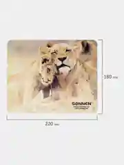 Коврик компьютерный игровой для мыши, компьютера Sonnen Lions, 220х180х3 мм, 513310