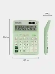 Калькулятор настольный электронный обычный Brauberg Extra Pastel-12-lg (206x155 мм)