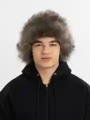Черный шапка ушанка зимняя. Шапка меховая унисекс
