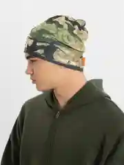 Зеленый шапка для рыбалки MixHat с принтом