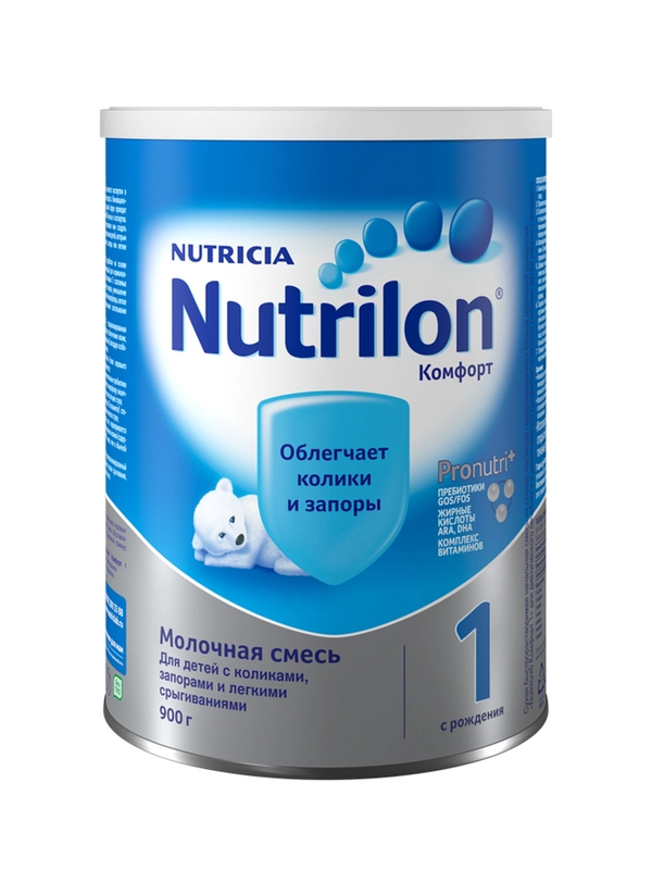 Молочная смесь Nutrilon Комфорт 1, с рождения, 900г