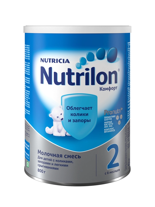 Молочная смесь Nutrilon Комфорт 2, с 6 месяцев, 800г