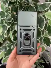 Зеленый чехол противоударный armors для Infinix Note 40 Pro 4G и Note 40 Pro Plus с защитой камеры