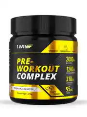 1WIN Предтрен Pre-workout, Ананас- Грейпфрут/Энергетик, 35 порций, спп