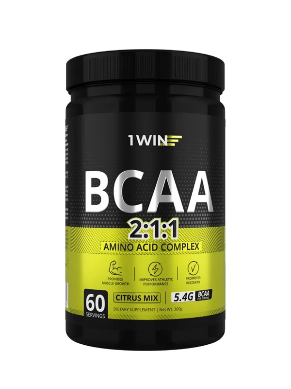 1WIN BCAA 2:1:1., Банка 180г. 30 порц., спп