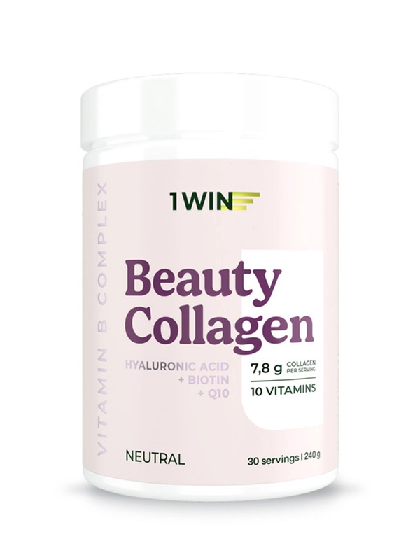 1WIN Коллаген комплекс Beauty + B-complex, Нейтральный, 240г, 30пор. Бад
