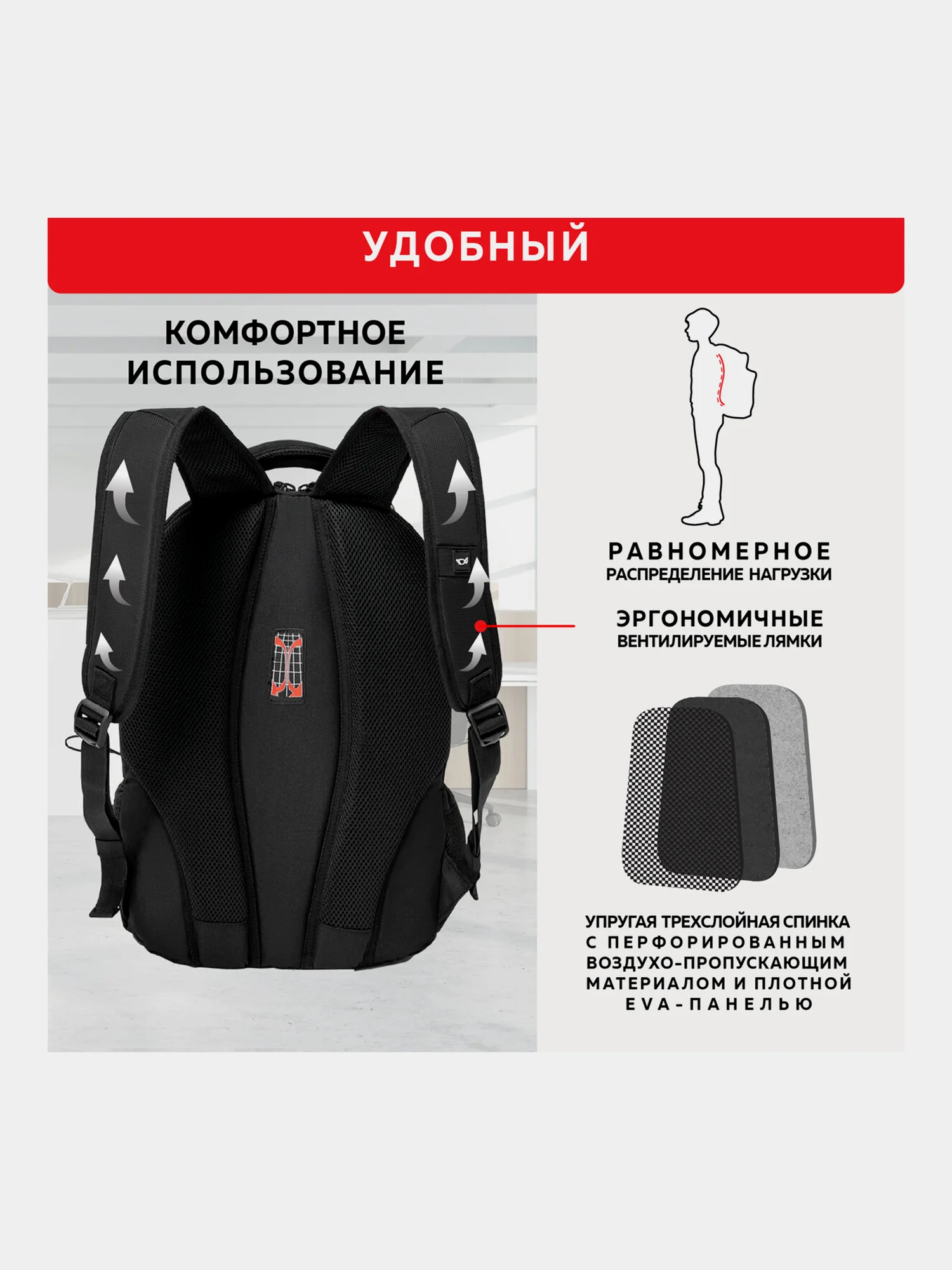 Рюкзак городской Germanium S-02, унисекс