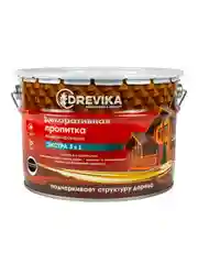 Декоративная пропитка для дерева Drevika Экстра 3 в 1, полуматовая, 9 л, палисандр
