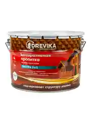 Декоративная пропитка для дерева Drevika Экстра 3 в 1, полуматовая, 9 л, бесцветная