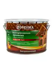 Декоративная пропитка для дерева Drevika Классик 2 в 1, полуматовая, 9 л, дуб