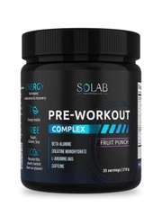 SOLAB Предтрен Pre-workout, Фруктовый пунш, 35 порций, 210 г,спп