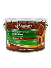 Декоративная пропитка для дерева Drevika Классик 2 в 1, полуматовая, 9 л, бесцветная