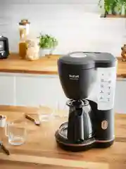 Черный капельная кофеварка Tefal Includeo CM533811 1,25 л