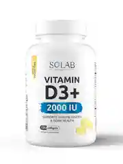 SOLAB Витамин D3 2000 ME, 120 капсул, бад