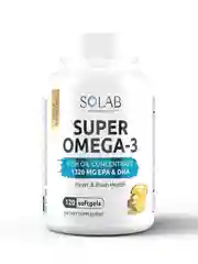 SOLAB Omega-3 исландский рыбий жир в капсулах высокой концентрации, 120 капсул, бад