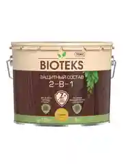 Защитный лессирующий состав для дерева Bioteks 2-в-1, 9 л, сосна