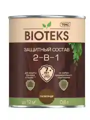 Защитный лессирующий состав для дерева Bioteks 2-в-1, 0,8 л, палисандр