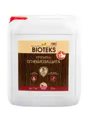 Пропитка для защиты дерева Bioteks Огнебиозащита, с индикатором, 2 класс, 10 л