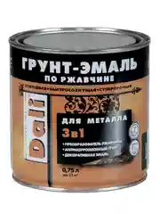 Грунт-эмаль по ржавчине Dali 3 в 1, глянцевая, 0,75 л, RAL 8017, коричневая