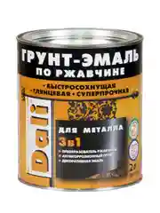Грунт-эмаль по ржавчине Dali 3 в 1, глянцевая, 2 л, RAL 6005, зеленый мох