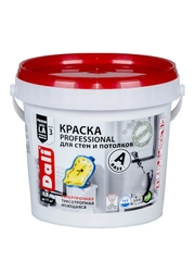 Краска для стен и потолков Dali Professional, акриловая, глубокоматовая, супербелая, 0,9 л
