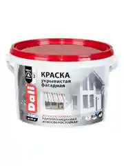 Краска фасадная укрывистая Dali, акриловая, глубокоматовая, белая, 2,5 л