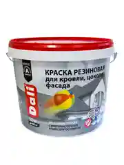 Краска резиновая Dali, глубокоматовая, 12 кг, серая