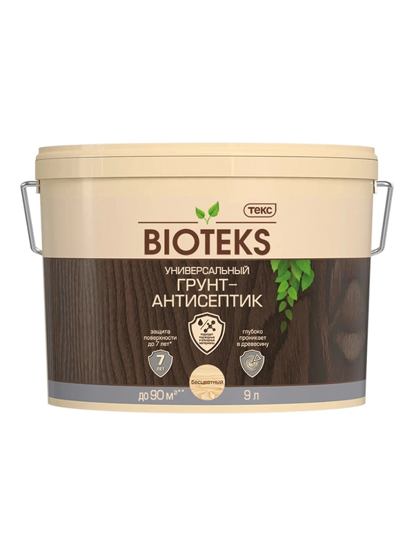 Грунт-антисептик универсальный Bioteks, 9 л
