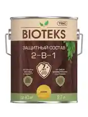 Защитный лессирующий состав для дерева Bioteks 2-в-1, 2,7 л, сосна