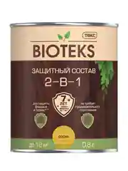 Защитный лессирующий состав для дерева Bioteks 2-в-1, 0,8 л, сосна