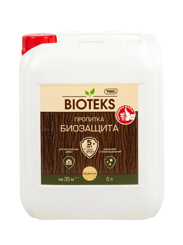 Пропитка для дерева Bioteks Биозащита, 5 л