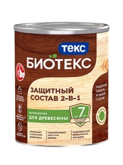 Защитный лессирующий состав для дерева Биотекс (Bioteks) 2-в-1, 0,8 л, беленый дуб