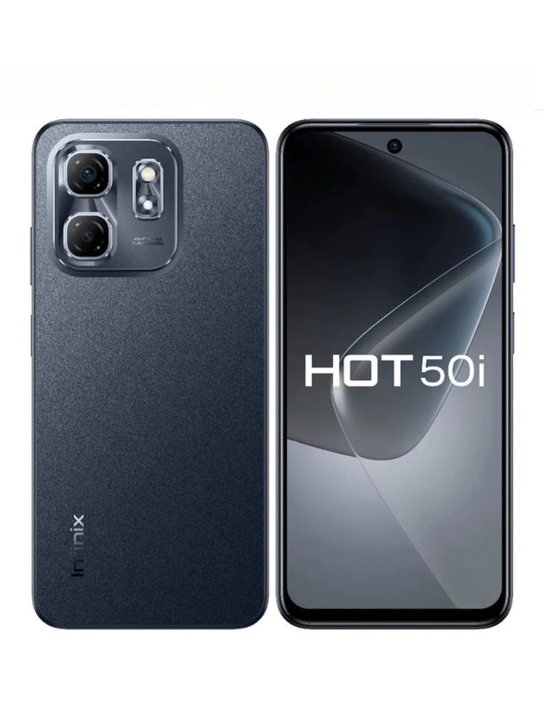 Черный смартфон Infinix HOT 50i 4+128GB