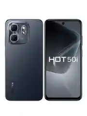 Черный смартфон Infinix HOT 50i 4+128GB