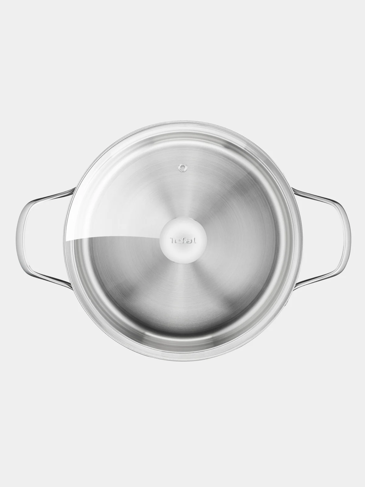 Серебряный кастрюля 5.4 л Tefal Cook Eat B9214674 с крышкой 24 см