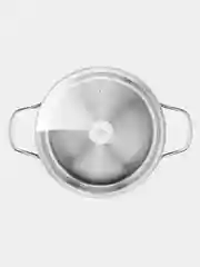 Серебряный кастрюля 5.4 л Tefal Cook Eat B9214674 с крышкой 24 см