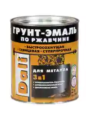 Грунт-эмаль по ржавчине Dali 3 в 1, глянцевая, 2 л, RAL 8017, коричневая