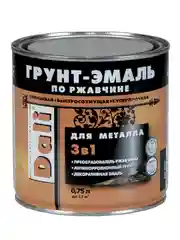 Грунт-эмаль по ржавчине Dali 3 в 1, глянцевая, 0,75 л, RAL 1021, желтая