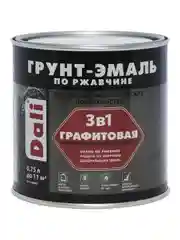 Грунт-эмаль по ржавчине Dali 3 в 1, графитовая, 0,75 л, зеленая