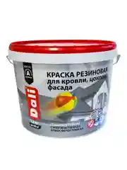 Краска резиновая Dali, глубокоматовая, база A, белая, 12 кг